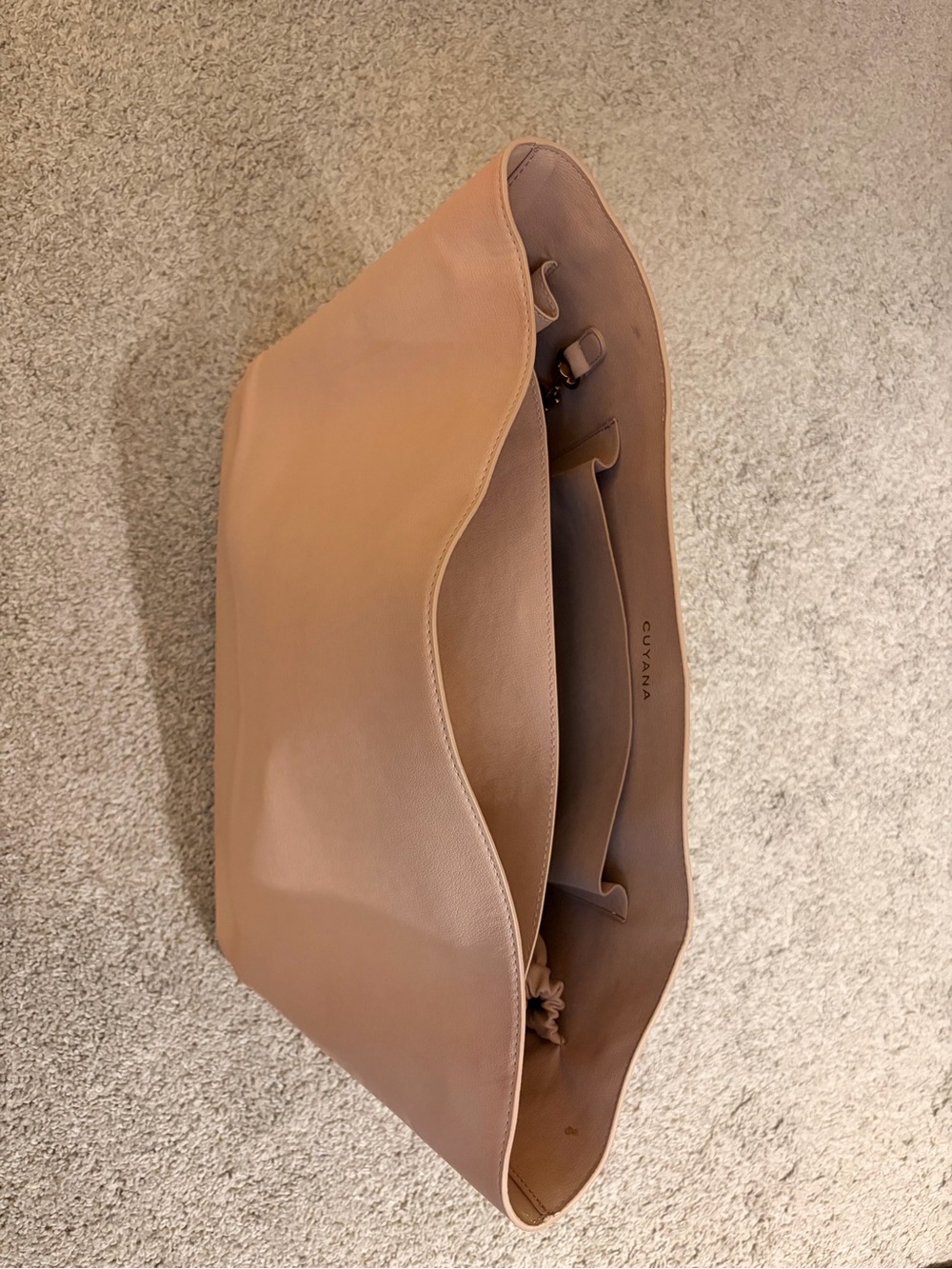 Cuyana Leather Tote in Blush Pink - Picture 3 of 5